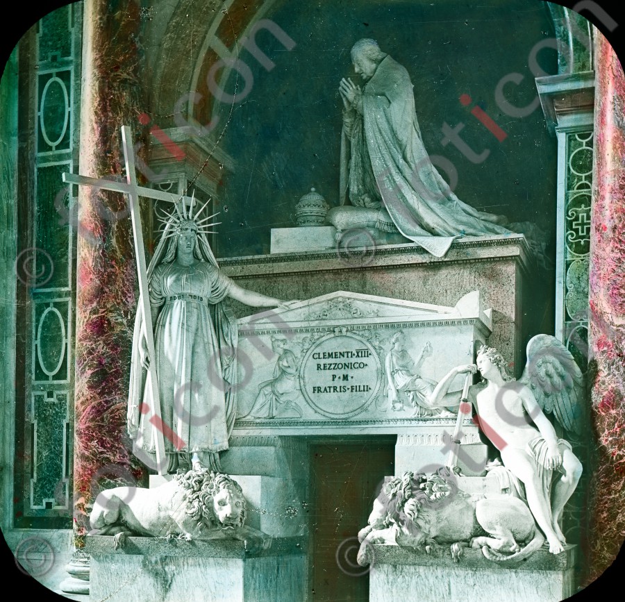 Grabmal Papst Clemens XIII. in St. Peter von Antonio Canova | Pope Clement XIII's tomb in St. Peter by Antonio Canova (foticon-simon-033-005.jpg)